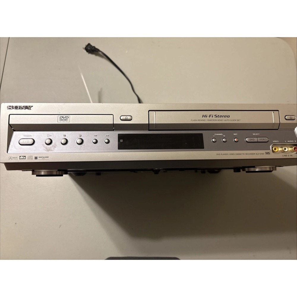Sony DVD VCR Combo 4 HEAD HI-FI Stereo VHS Player SLV-D100 Tested